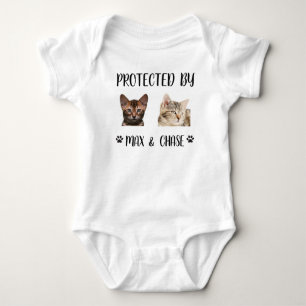 Body Chemise personnalisée Protégé Par chat, Protégé Pa
