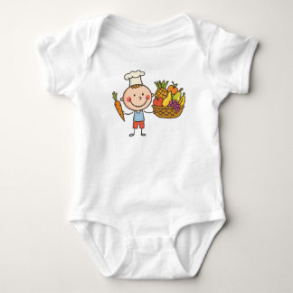 Body Chemise pour enfants Chef Boy Cartoon Fruit Basket