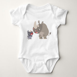 Body Chemise T-Shirt Bébé Rhino Cartoon Cute & Big Rhin