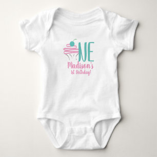 Body Chemises à tourbillon de cupcake pour 1er annivers