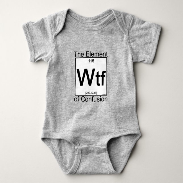 Body Chemises bébé WTF d'élément (Devant)