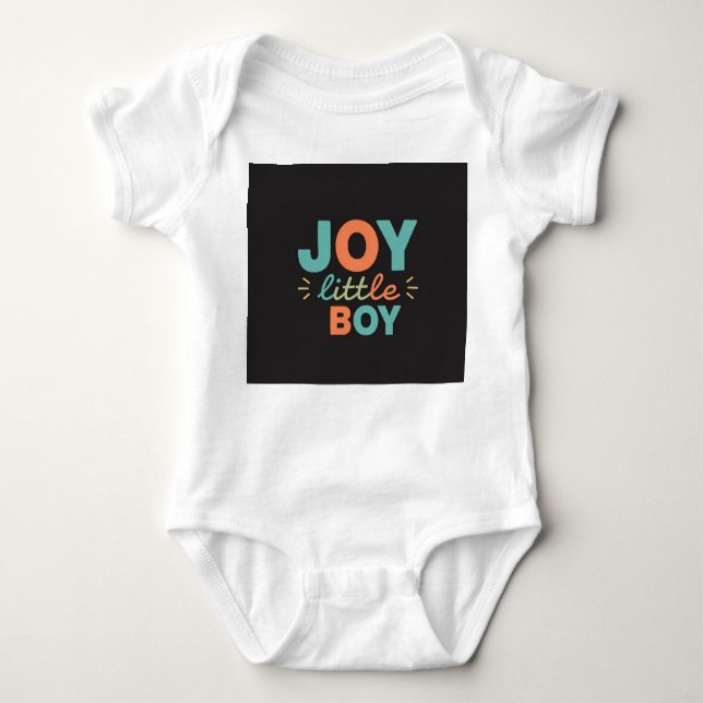 Body chemises de joie pour petit garçon (Devant)