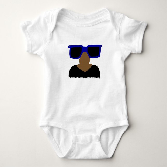 Body Chemises Incognito Mustache & Lunettes (Devant)
