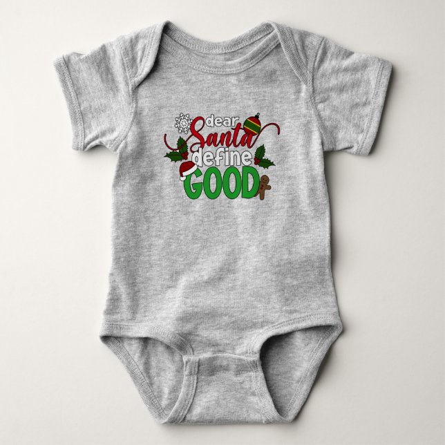 Body Cher Père Noël définir bon Noël | Bodysuit bébé (Devant)