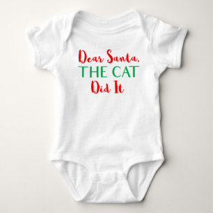 Body Cher Père Noël, Le Chat L'A Fait ! Tenue pour bébé