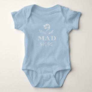 Body Cheshire Cat Mad Alice Blue Baby Bodysuit