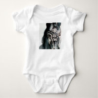 Cheval Bébé Jersey Bodysuit, Blanc