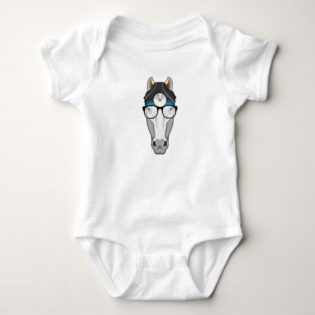 Body Cheval comme docteur avec lunettes (Devant)