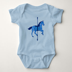 Body Cheval de carrousel - Cobalt et Sky Blue