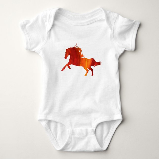 Body Cheval de Feu - Bodysuit bébé (Devant)