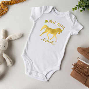 Body Cheval fille cheval or cheval baby shower cadeaux