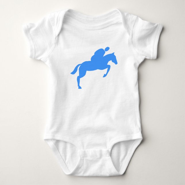 Body Cheval Jumping - Bébé Bleu (Devant)