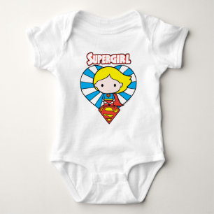 Body Chibi Supergirl Starburst Coeur et logo