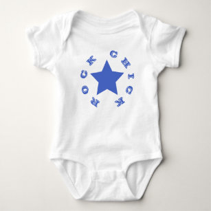 Body CHICK ROCK   Combinaison de bébé bleu étoile marin