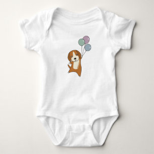 Body Chien beagle Monte Avec Des Ballons
