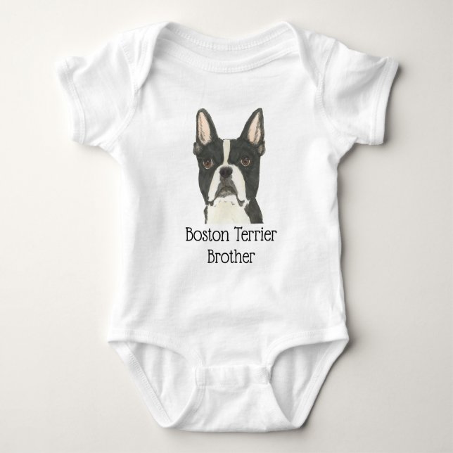 Body Chien Boston Terrier personnalisable (Devant)