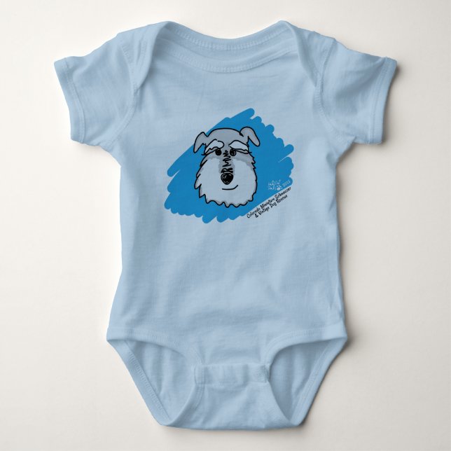 Body Chien de Schnauzer - costume de corps de bébé (Devant)