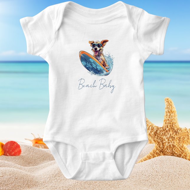 Body Chien de surf mignon bébé garçon drôle (Créateur téléchargé)
