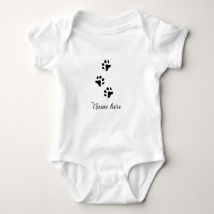 Body Chien patte noir animal ajouter nom texte animal p