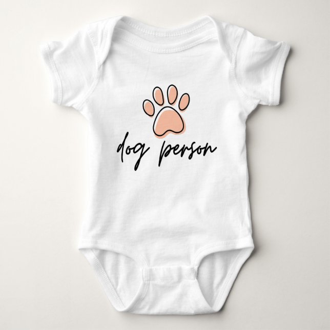 Body Chien Personne mignonne Paw Baby Bodysuit (Devant)