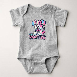 Body Chien rose Animé Bodysuit pour bébé