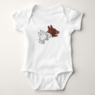 Body Chien Silhouette main Brown