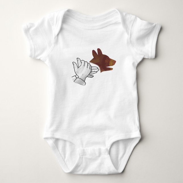 Body Chien Silhouette main Brown (Devant)