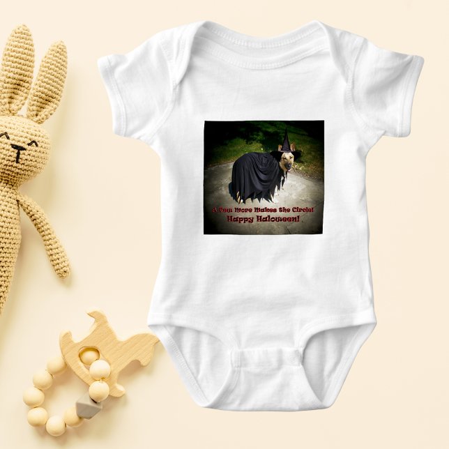 Body Chien sorcier allemand (German Shepherd Witch Dog Baby Bodysuit)