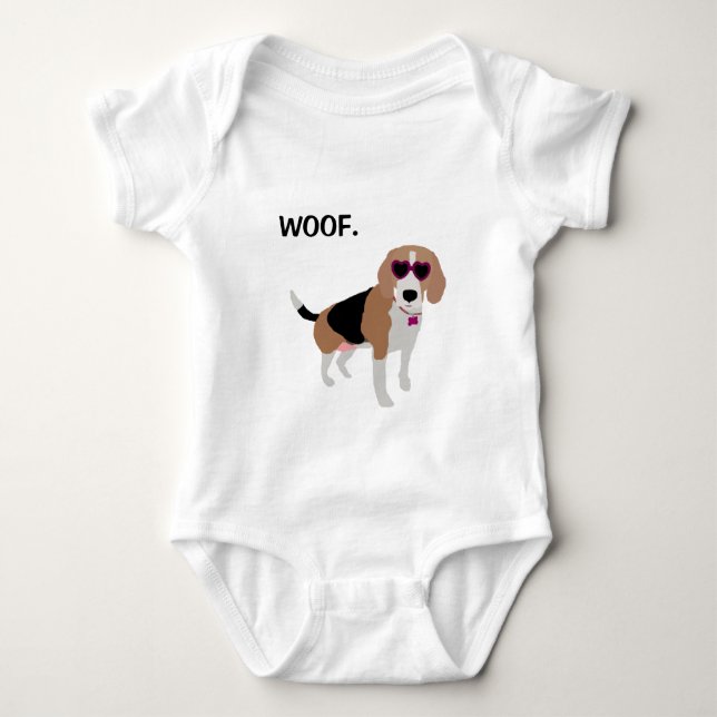 Body Chien tricolore moderne de beagle (Devant)