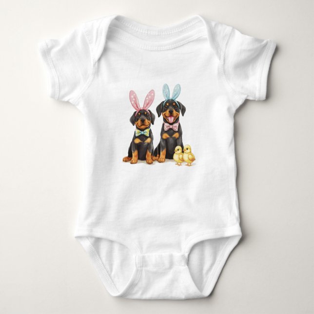 Body Chiens Rottweiler de Pâques Oreilles de Lapin (Devant)