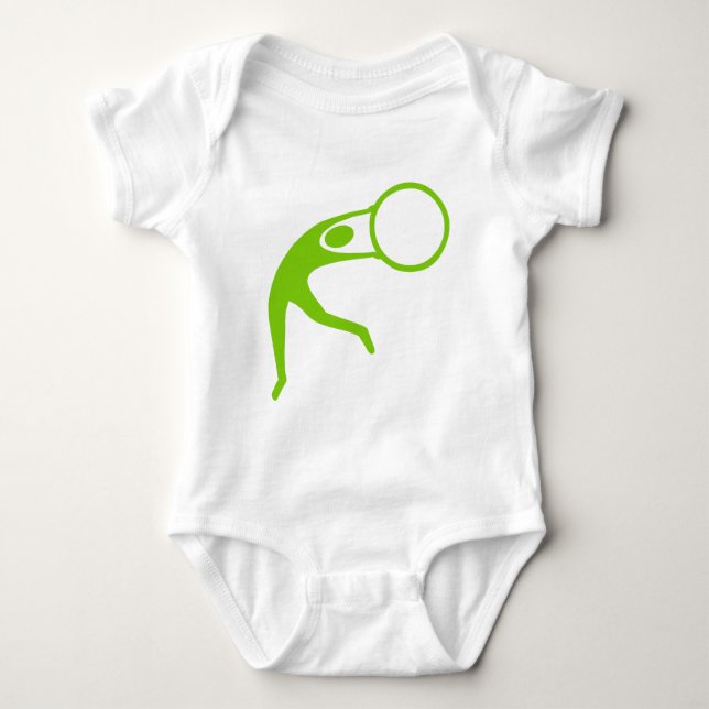 Body Chiffre de gymnastique rythmique - Martian Green (Devant)
