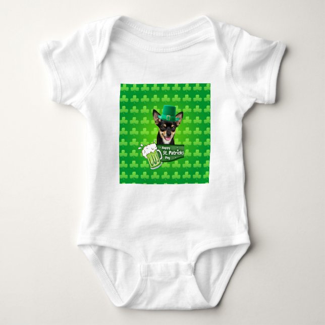 Body Chihuahua Chien Chiot Chiot St. Patrick's Day Clov (Devant)