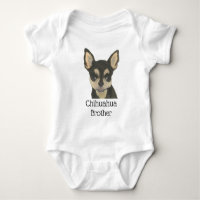 Chihuahua noir et feu personnalisé