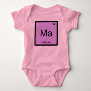 Body Chimie du nom de Makaila Élément Tableau périodiqu