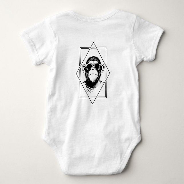 Body Chimpanzé Rétro-Chic Diamant – La Géométrie Rencon (Dos)