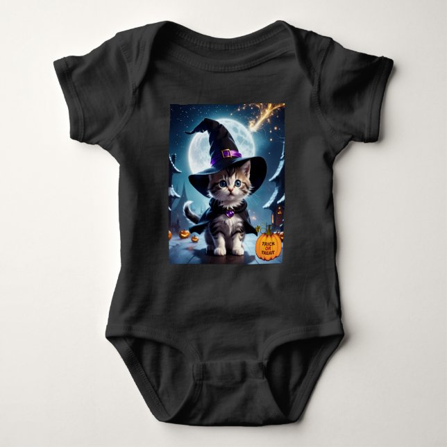 Body Chiot Sorcière Mignon Halloween (Devant)