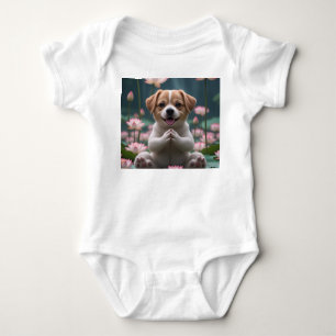 Body Chiot Zen sur Lotus - Bodysuit bébé