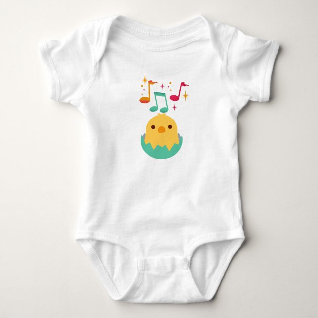 Body Chirpy Melody Baby Bodysuit. (Devant)