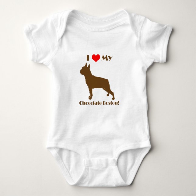 Body Chocolat Boston Terrier - plante grimpante (Devant)