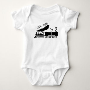 Body Choo Choo I'm 2, 2nd Birthday Boy Toddler T-shirt