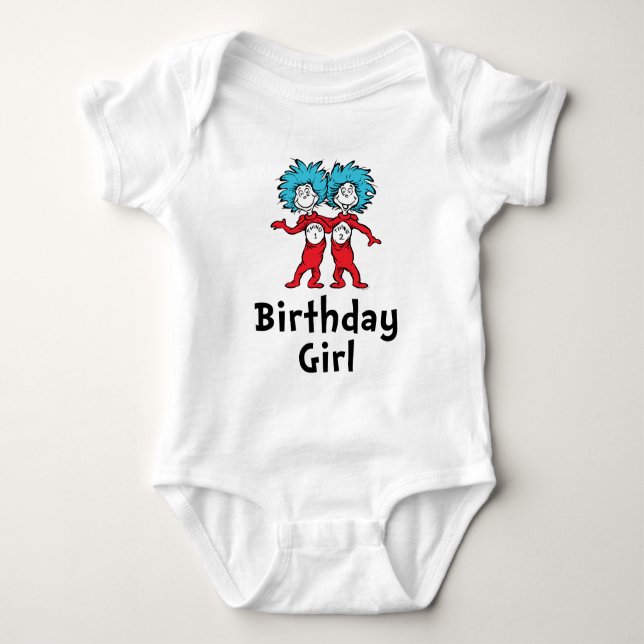 Body Chose Une Chose Deux Jumeaux Anniversaire | Fille  (Devant)