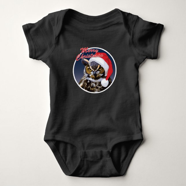 Body Chouette de Noël - Costume bébé Jersey (Devant)