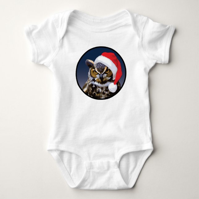 Body Chouette de Noël - Costume bébé Jersey (Devant)