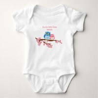 Chouette-frère Petite-soeur jumelée T-shirt bébé