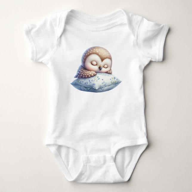 Body Chouette mignonne dormant (Devant)