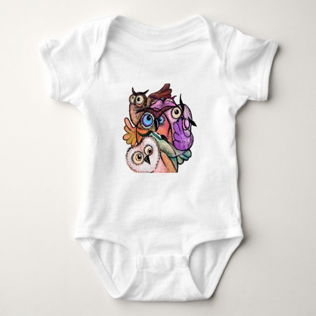 Body Chouette surprise Drôle Baby Bodysuit (Devant)
