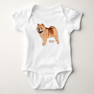Body Chow Chow dog cartoon