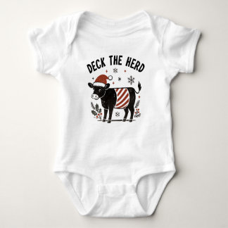 Body Christmas Baby Beltie Farmer Belted Galloway Cow