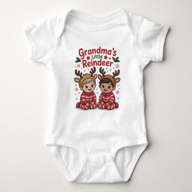 Body Christmas Gifts for Grandkids Reindeer Shirt (Devant)