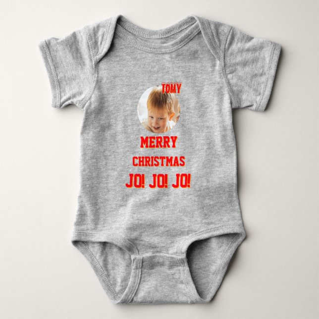 Body Christmas personalized Baby Jersey Bodysuit color (Devant)